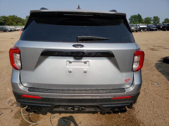 1FM5K8GCXNGA67181 - 2022 FORD EXPLORER ST SILVER photo 6