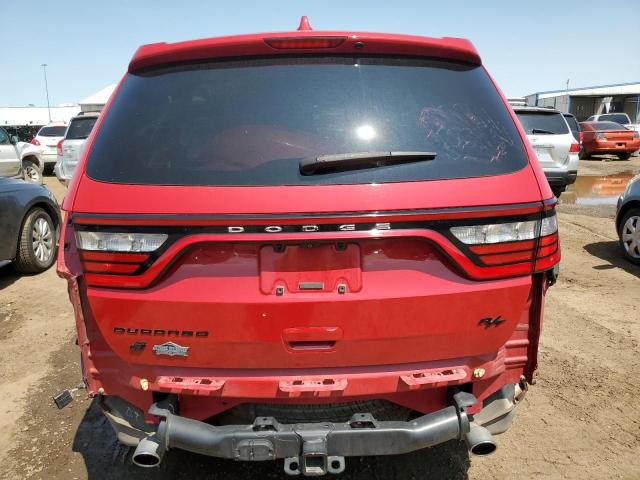 1C4SDJCTXJC498152 - 2018 DODGE DURANGO R/T RED photo 6