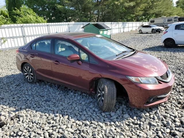 2HGFB2F96FH509814 - 2015 HONDA CIVIC EXL 勃艮第红 照片 4