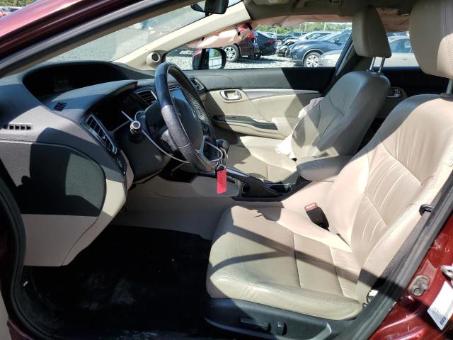 2HGFB2F96FH509814 - 2015 HONDA CIVIC EXL 勃艮第红 照片 7