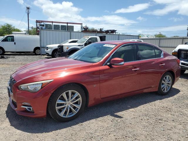 JN1BV7AP3FM348152 - 2015 INFINITI Q50 BASE RED photo 1