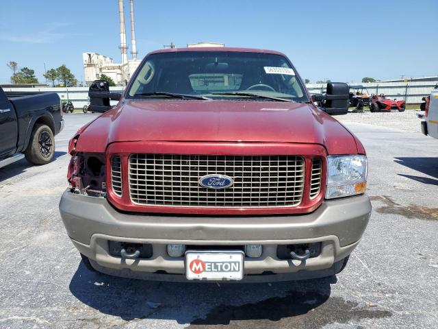 1FMNU44S74EC64379 - 2004 FORD EXCURSION EDDIE BAUER MAROON photo 5