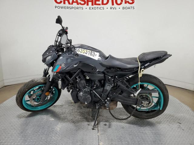 JYARM32E0NA004634 - 2022 YAMAHA MT07 GRAY photo 3