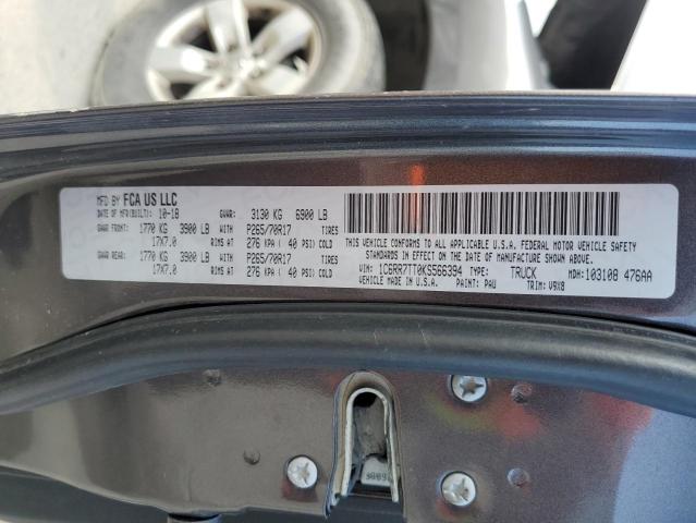 1C6RR7TT0KS566394 - 2019 RAM 1500 CLASS SLT ნაცრისფერი ფოტო 12