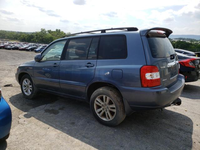 JTEEW21A760010830 - 2006 TOYOTA HIGHLANDER HYBRID BLUE photo 2