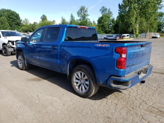 1GCPDBEK6PZ110517 - 2023 CHEVROLET SILVERADO K1500 CUSTOM BLUE photo 2