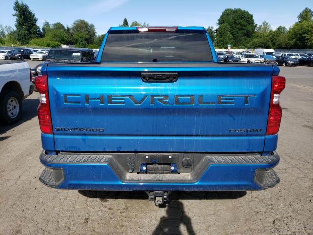 1GCPDBEK6PZ110517 - 2023 CHEVROLET SILVERADO K1500 CUSTOM BLUE photo 6