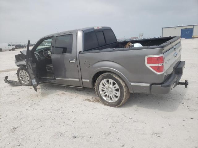 1FTFW1CV6AFA25571 - 2010 FORD F150 SUPERCREW GRAY photo 2