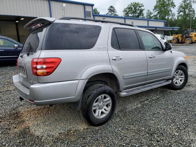 5TDBT48A04S230242 - 2004 TOYOTA SEQUOIA LIMITED SILVER photo 3