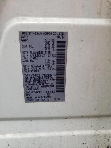 5N1AR2MN6EC693413 - 2014 NISSAN PATHFINDER S WHITE photo 13