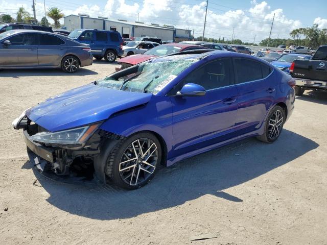 KMHD04LBXLU933886 - 2020 HYUNDAI ELANTRA SPORT BLUE photo 1