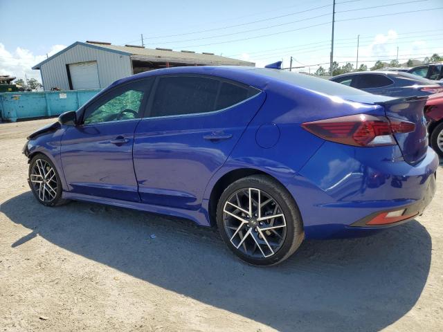 KMHD04LBXLU933886 - 2020 HYUNDAI ELANTRA SPORT BLUE photo 2