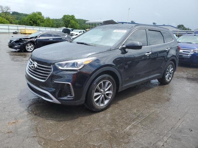 KM8SM4HF6HU219008 - 2017 HYUNDAI SANTA FE SE BLACK photo 1