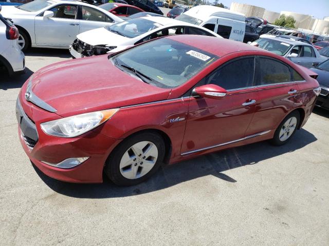 KMHEC4A41CA031984 - 2012 HYUNDAI SONATA HYBRID RED photo 1