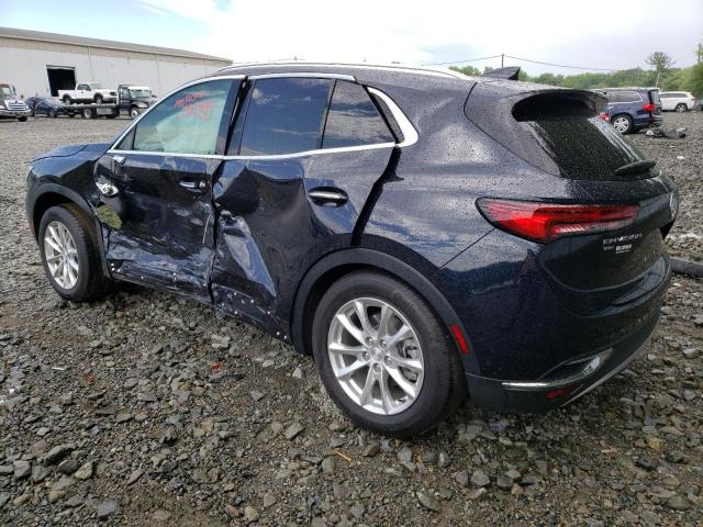 LRBFZMR43MD070747 - 2021 BUICK ENVISION PREFERRED BLUE photo 2