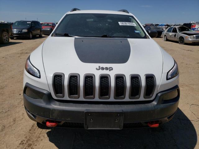 1C4PJMBB7HW654181 - 2017 JEEP CHEROKEE TRAILHAWK WHITE photo 5