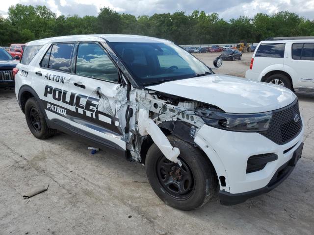1FM5K8AW9LGA19414 - 2020 FORD EXPLORER POLICE INTERCEPTOR WHITE photo 4