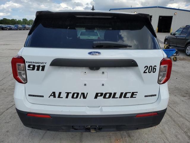 1FM5K8AW9LGA19414 - 2020 FORD EXPLORER POLICE INTERCEPTOR WHITE photo 6