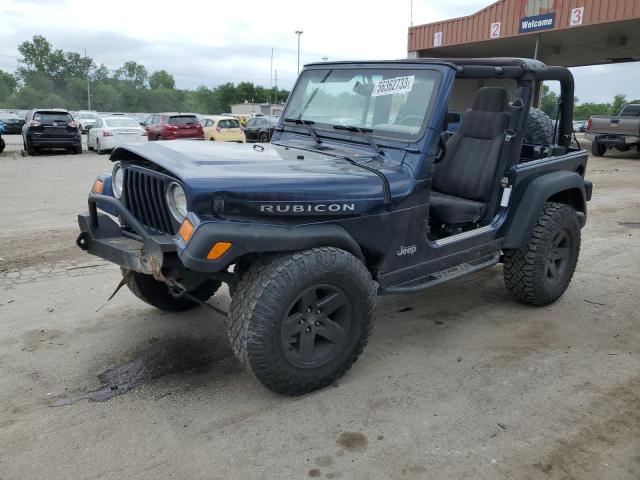 1J4FA69S83P368575 - 2003 JEEP WRANGLER / RUBICON BLUE photo 1