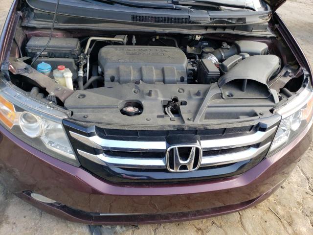 5FNRL5H90EB039730 - 2014 HONDA ODYSSEY TOURING BURGUNDY photo 12