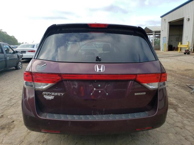 5FNRL5H90EB039730 - 2014 HONDA ODYSSEY TOURING BURGUNDY photo 6