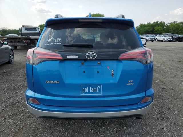 JTMJFREVXGD178397 - 2016 TOYOTA RAV4 SE BLUE photo 6