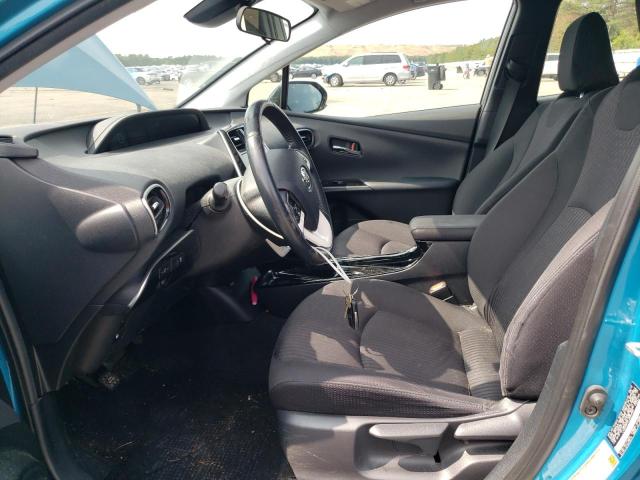 JTDKARFP0J3094993 - 2018 TOYOTA PRIUS PRIM BLUE photo 7