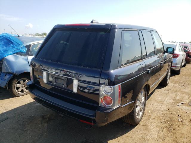 SALME15428A272911 - 2008 LAND ROVER RANGE ROVE HSE BLACK photo 4