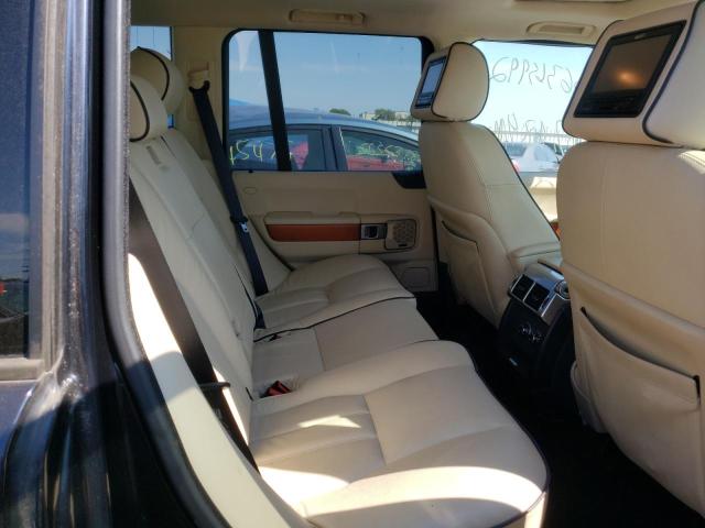 SALME15428A272911 - 2008 LAND ROVER RANGE ROVE HSE BLACK photo 6