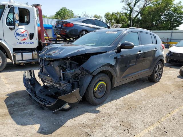 KNDPC3A21C7188563 - 2012 KIA SPORTAGE EX BLACK photo 1