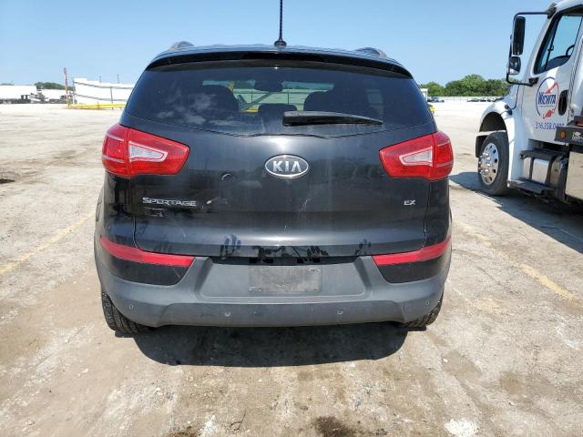 KNDPC3A21C7188563 - 2012 KIA SPORTAGE EX BLACK photo 6