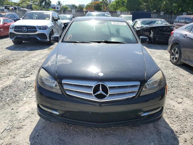 WDDGF5EB6BF652874 - 2011 MERCEDES-BENZ C 300 BLACK photo 5