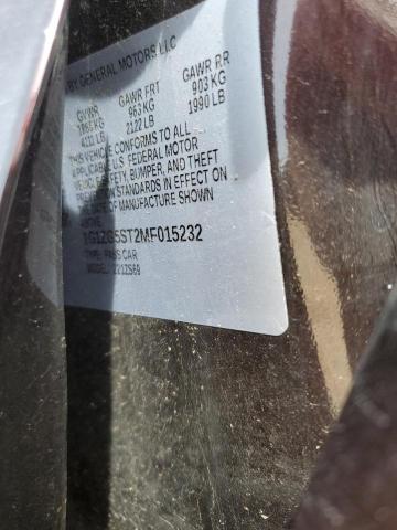 1G1ZG5ST2MF015232 - 2021 CHEVROLET MALIBU RS BURGUNDY photo 12