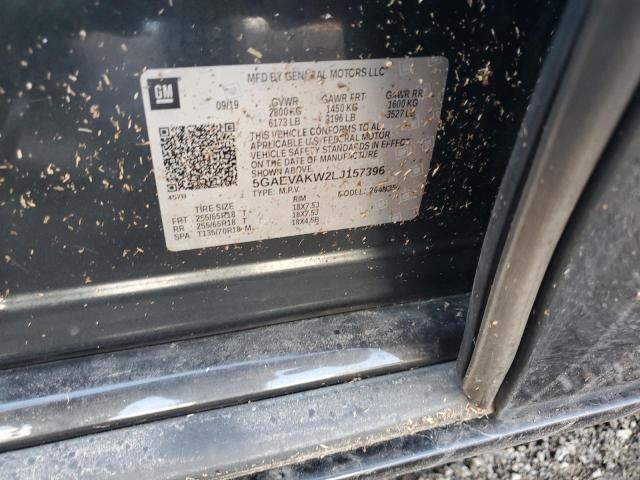 5GAEVAKW2LJ157396 - 2020 BUICK ENCLAVE ESSENCE გრაფიტი ფოტო 14