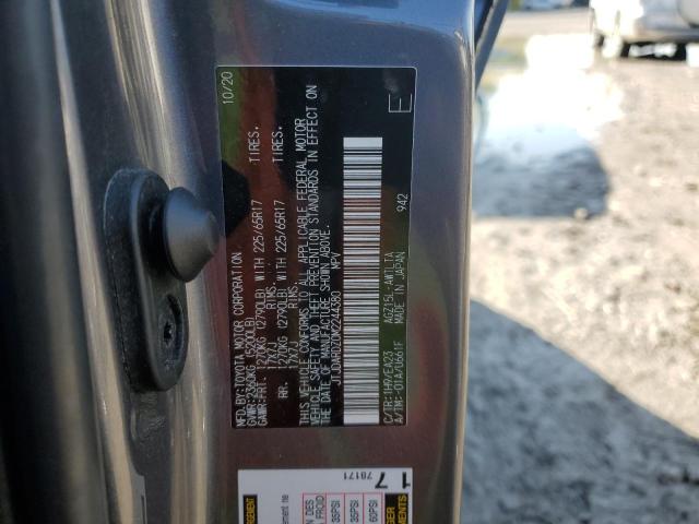 JTJDARDZ0M2244380 - 2021 LEXUS NX 300 BASE GRAY photo 14