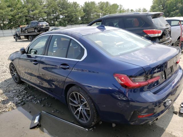 WBA5R7C58KAJ85498 - 2019 BMW 330XI BLUE photo 2