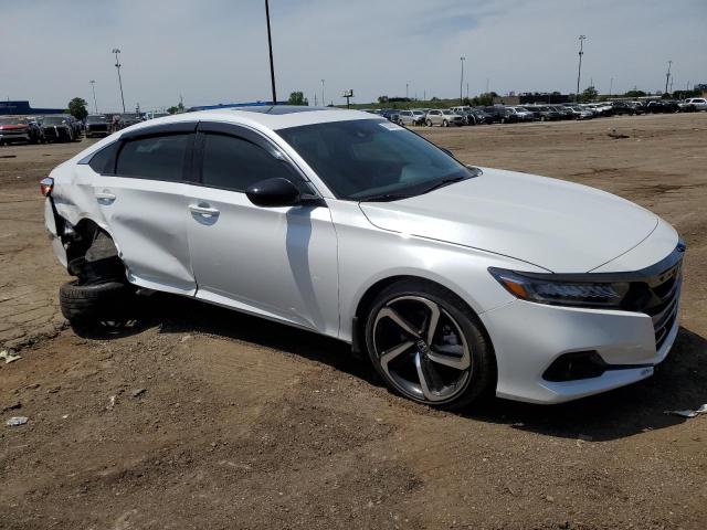 1HGCV2F34MA021706 - 2021 HONDA ACCORD SPORT WHITE photo 4