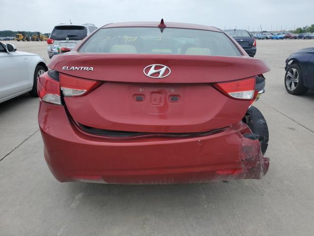 KMHDH4AE7CU323496 - 2012 HYUNDAI ELANTRA GLS RED photo 6