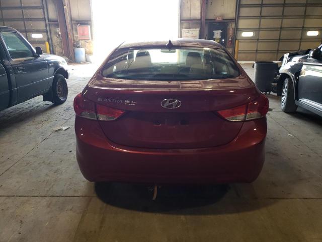 KMHDH4AE0CU331293 - 2012 HYUNDAI ELANTRA GLS BURGUNDY photo 6