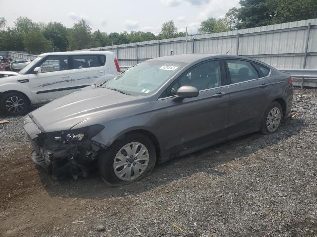 1FA6P0G77E5394668 - 2014 FORD FUSION S GRAY photo 1