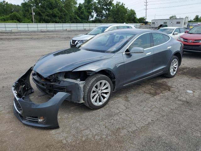 5YJSA1CN6DFP05525 - 2013 TESLA MODEL S Մոխրագույն լուսանկար 1