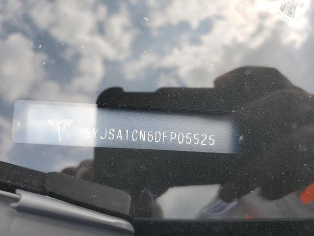 5YJSA1CN6DFP05525 - 2013 TESLA MODEL S Մոխրագույն լուսանկար 12