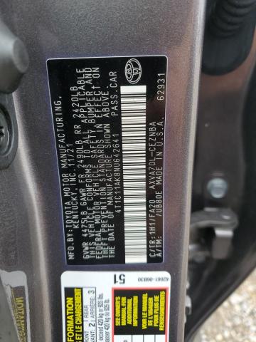 4T1C11AK8NU642641 - 2022 TOYOTA CAMRY SE LE 灰色 照片 12