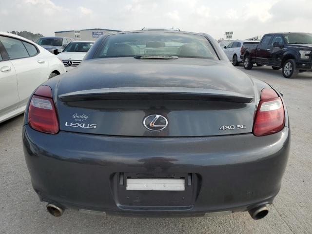 JTHFN48Y969000563 - 2006 LEXUS SC 430 BLACK photo 6