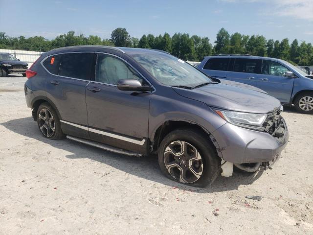 5J6RW1H98HL013551 - 2017 HONDA CR-V TOURING GRAY photo 4