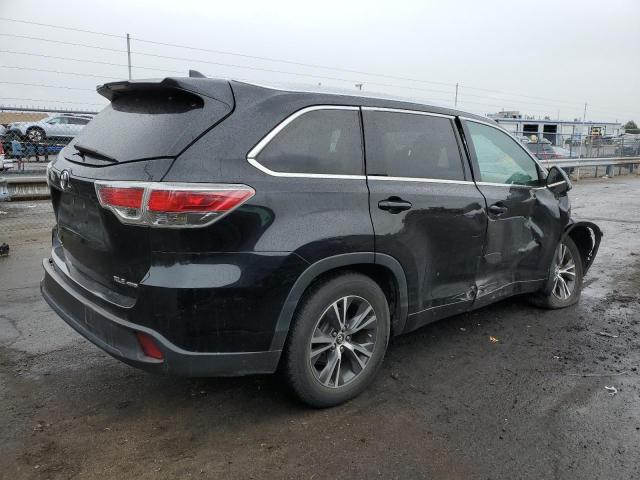 5TDJKRFH9GS331814 - 2016 TOYOTA HIGHLANDER XLE Սև լուսանկար 3