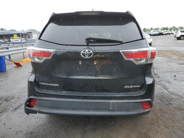 5TDJKRFH9GS331814 - 2016 TOYOTA HIGHLANDER XLE BLACK photo 6