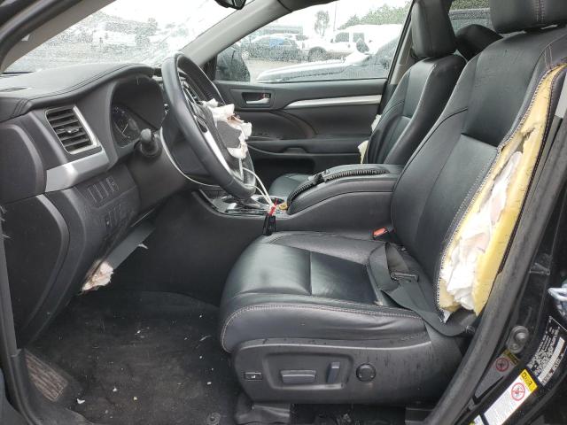 5TDJKRFH9GS331814 - 2016 TOYOTA HIGHLANDER XLE Սև լուսանկար 7