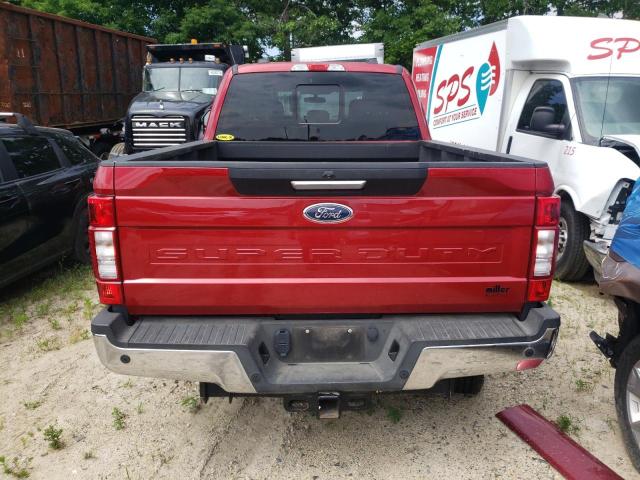 1FT8W3BT0NEE31037 - 2022 FORD F350 SUPER DUTY BURGUNDY photo 6