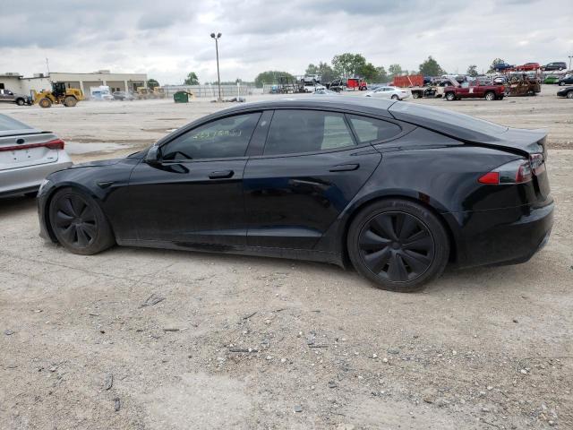 5YJSA1E52MF440809 - 2021 TESLA MODEL S Սև լուսանկար 2